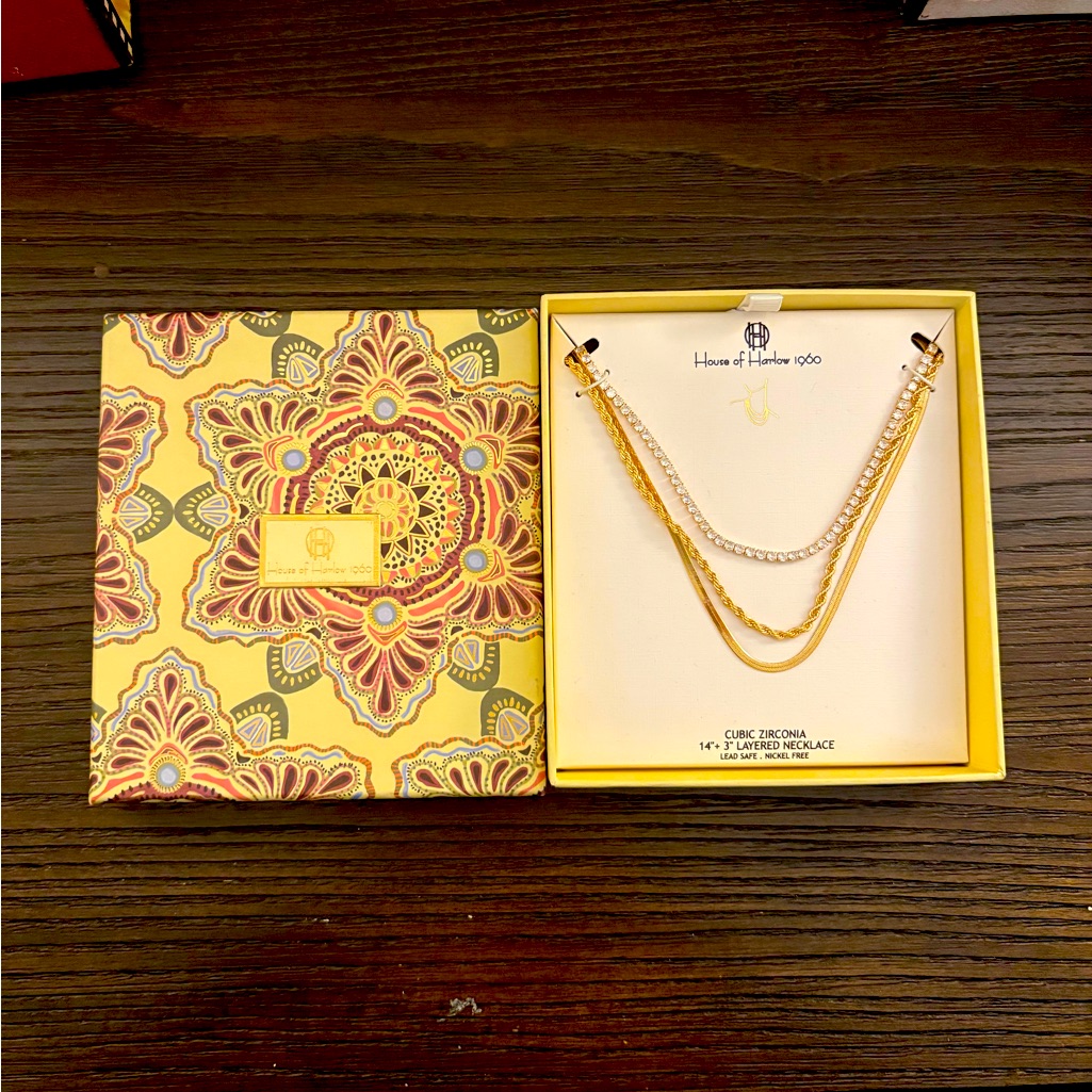 New House Of Harlow 1960 Layered Necklace 30$